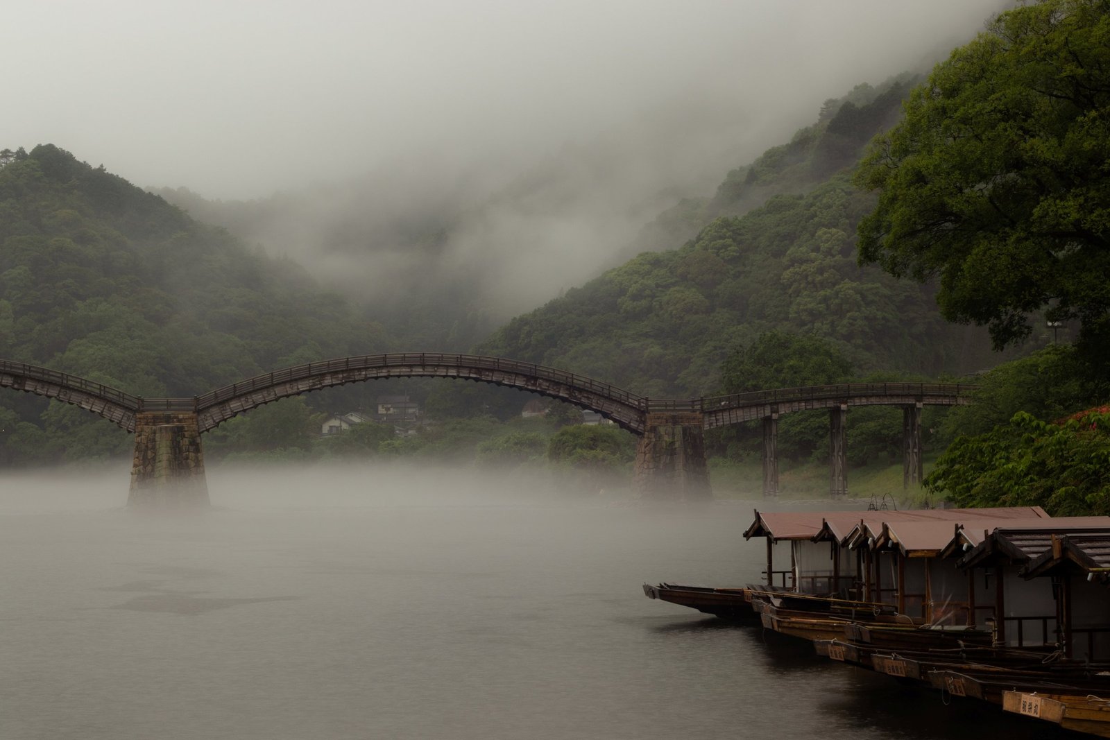 J&rsquo;ai rêvé du Japon — pont kintai brume